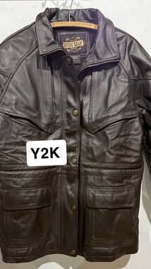 Guide Gear Brown Leather Field Coat M